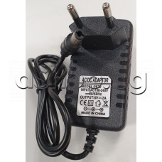 Адаптор с импулсно захранване за разни малки уреди 6VDC/2.0A,100-240VAC/50/60Hz ,кабел с права букса,d5.5/2.5mm,AC/DC Adaptor 0620