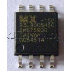 IC,Serial flash 8Mb(8Mx1)SPI Cmos Flash,3.3V Only,70MHz,0°..+70°C,8-SOP(200mil) ,MX25L8005M2C-15G Macronix