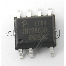 IC,Tiny Switch-4,off-line switcher with line compensated overload power 85-265VAC/9.5-19W,230VAC/10-19W,8C-SO,D-package TNY286DG-TL