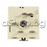 Ключ-регулатор EGO ,8-извода x 6.35мм,ос d6x22mm,250VAC/13A за котлони на керамичен плот,45x48x22mm,Candy , Rosieres