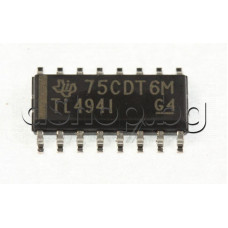 IC,PWM Controller,1kHz-300kHz, 4-40V,0.2A,16-SOIC,TL494I Texas instruments,TL494IDR