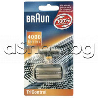 Мрежичка + нож for Series 4000  за самобръсначка ,Braun 4000 series Tricontrol