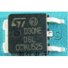 MOS-N-FET,60V, 30A,55W,0.22mOm ,TO-252(D-Pak,D30NE06L  ST Microelectronics