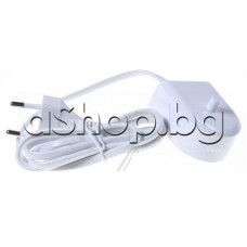 Адаптор-зарядно бяло с кабел 100-240VAC/50-60Hz,0.4-1.4W за ел. четка за зъби ,Philips HX-6100 Series