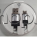 USB-кабел за данни-зареждане  А-мъжко към  USB-C micro 0.95м бял в лукс кутийка за GSM и други мобилни у-ва,USB 2.0 ti USB 3.1