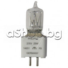 Халогенна лампа 25W/230VAC,цокъл  G5.3 Dr.Fisher за фурна на готварска печка, Siemens HB66055/01 ,Bosch
