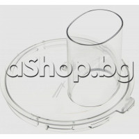 Капак d175xH123mm с кула асиметричен към голямата кана за кухненски робот , Bosch MCM3501M/01 Капак d175xH123mm с кула асиметричен към голямата кана за кухненски робот , Bosch MCM3501M/01