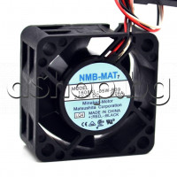 Вентилатор с ролков лагер,40x40x20mm,24VDC,7.4CFM/0.21m3/min,8500rpm ,80mA,1.92W,с кабел 3-изв.,33dBA,NMB 1608KL-05W-B39