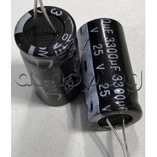 3300uF/25V,Електролитен кондензатор радиален тип Jmeo,d13x26mm,-40....+105°C ,Vent