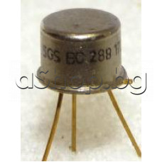 Si-N ,NF-E, 80V, 5A, 0.8W, 80MHz  ,TO-39 ,SGS Microelettronica BC288