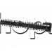 Цилиндър d20/40x235mm с къси косми от турбочетка на прахосмукачка , Bosch BCS61113/01 Unlimited Serie 6