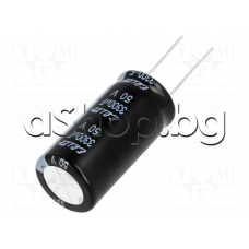 3300uF/50V,Електролитен кондензатор радиален Тип PF,d18x36mm,-40...+105°C,Elite PF1H332MNN1836