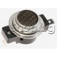 Термостат биметален -алтернативен 140°C,KSD302, 250VAC/25A , 2-извода x 6.35mm  за сушилня,Miele Txxxx