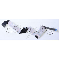 51-изводен лентов кабел LVDS-51 x 490mm с куплунзи от видео блока към LCD панела,Philips 55PUS7363/12A