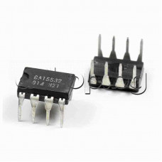 OP-IC ,Dual,Lo-noise,Serie ,±12V, 20MHz, 8V/uS,-20..+75°,8-DIP ,Rohm Semiconductor  BA15532