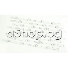 Светодиодни ленти-алтернативни  8-LED кк-т 8бр.(4A+4B) за подсветка на LCD(HC400DUN-VCKN1-211) телевизор, LG 40LF632V-ZC.BEEJLJP