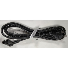 Захранващ кабел C7L ,220VAC/6A ,2x0.75mm2 с ъглов куплунг за LCD телевизори,Sony KDL ,KD, XR series ,XR-65X92K