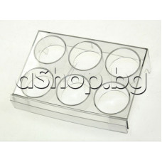 Поставка за 6-яйца 100x140x26mm от врата на хладилник, Gorenje RK4296E (148443/01)