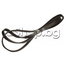 Плосък ремък V-образен гумен 6-ребра за пералня, 1321mm,14x3mm,Hutchinson 1321 PJ, Miele ,Bosch Siemens,Indesit,Ariston, Whirlpool,Bauknecht,Ignis