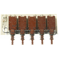 Клавишен блок 2012DS с 5-бутона-ключа 8(3)A/250VAC за управление на аспиратор 6A,250VAC,Elica и други марки