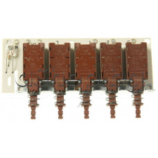 Клавишен блок 2012DS с 5-бутона-ключа 8(3)A/250VAC за управление на аспиратор 6A,250VAC,Elica и други марки