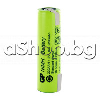 R6/AA,1.2V/1800mAh, NI-MH акуммулаторна батерия с изводи за пакет d14.5x49.5mm,GP 180AAH