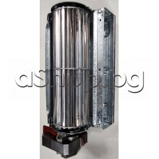 Електро двигател + вентилатор(турбина d60x180mm) лява 220VAC/50Hz,30W,0.3A,1300 rpm за хладилни витрини,Italy