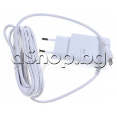 Зарядно CP0049/01,100-240VAC50-60Hz/0.4A to ->DC5V/1.1A, 5.5W(Micro USB-B type) с кабел на помпа за кърма ,Philips SCF-395/396 Avent
