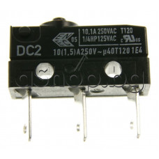 Микроключ DC2 ,5.8x6.6x12.7mm,НО/НЗ,10(1.5)А/250VAC,SPDT,3-изв.за печатен монтаж прави с 2-отвора за закрепване,AMP=0.5мм,Faber Mirror BK Pro X-V A90 Logic/630005028
