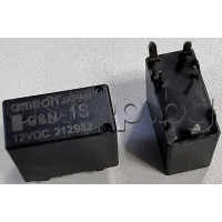 Реле електромагнитно G8N-1-серия 12VDC/130om,14VDC/25-30A,SPSTx 1-КГ(НО/НЗ),14x7.1xH13.8mm,5-извода ,Omron G8N-1S DC12V /212982