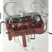 Захранващ ключ въртящ 580208 ,250VAC/16(4)A,45x40x23мм, с 4 звода x 6.35мм,за вентилаторна печка за баня ,Airelec AIRTOP2000