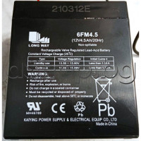Оловно-киселинен акумулатор 12V/4.5Ah, 89x70xH100/108mm,за преносима тонклолона Thunder THS-B1201BTW ,Long Way 6FM4.5
