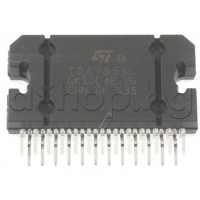 IC,4xNF-E,28V,9A,4x50W(4x30w/14.4V/4om),BTL+HSD+out DC offset det.,25-SQL(Flexiwatt), ST Microelectronics TDA7851L