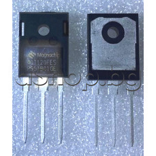 IGBT-N ,1200V,40A, 277W,Tf=370nS(125°C),TO-247 ,MagnaChip. MBQ40T120FES,code: 40T120FES