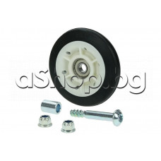 Ролка d76x16.8mm за барабан на сушилня,Bosch ,Siemens WT48Y7W109,Smeg ,Balay