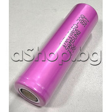 Li-ion акумулаторна батерия 3.7V/3000mA,ток xxA ,без пъпки.за запояване  в пакет d18.2x65mm,Samsung INR18650-30Q SDI