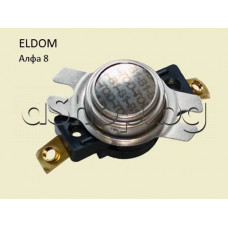 Термо ограничител T-O-D 60TF114 /  L75C-88C за проточен бойлер,250VAC/16A,6.35mm-2 бр.изводи клеми за винт,Елдоминвест Алфа-6/8