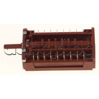 Ключ 10(9+1) такта за фурна на готварска печка 16A/250VAC,18-извода x 6.35мм,Crown 6C3MA,Finlux FLSM-6000A,NEO