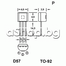 MOS-N-FET,600V,0.3A, 3W,<15om(0.4A), 41nS,TO-92, STQ1NK60ZR STMicroelectronics