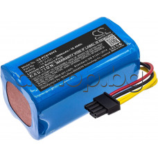 Li-ion акумулаторна батерия 18650 ,type:P1/2/3 , 14.8V/2600mAh/38.5Wh,70х37x37mm, пакет за робот прахосмукачка,Proscenic Suzuka,Cocoa Smart T780T,790T