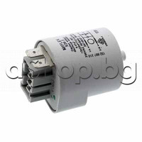 Входен шумоподтискащ филтър с 6- извода,0.47uF(X2)+2x27nF(Y2)+2x1mH,+0.68Mom,10A,250V,50/60Hz за пералня,AEG,Electrolux