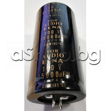15000uF/100V,Електролитен кондензатор  радиален,тип CEW snap-in,  d35x71mm,-40...+85°C ,Elna Audio/Japan