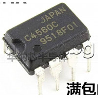 OP-IC,Dual,Ultra low-noise ,wideband ±18V,4V/uS,10MHz,-20..+75°C,8-DIP,NEC uPC4560C ,code: C560C