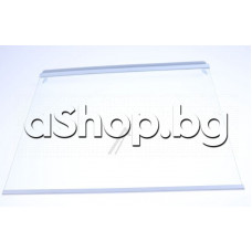 Стъклен рафт 462x384mm к-т  с лайсни за хладилник , Beko  RCSA406K40WRN/K60406