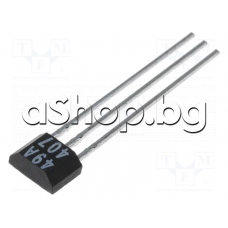 Датчик на хол с 3-изв., -23.5..39mT, 3.8-30VDC,-40...+150°C,20mA, bipolar ,SP-92/Spak ,Honeywell SS449A
