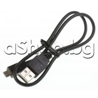 Свързващ USB кабел A-type to Micro USB B-type, 0.5m за цифров фотоапарат, SONY DSC-HX50, ILCE-7M3 Alpha 7 III