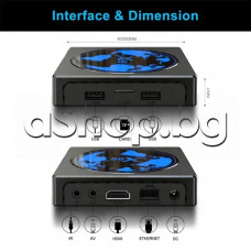 Смарт ТВ бокс HD приемник X98 mini 2GB/16GB android box ,Amlogic S905W2 Quad core ARM Cortex A35