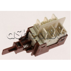 Ключ-бутон 250VAC/16A двоен (2x3 pin)6-изв. x 6.35мм за печка ,съдомиялна ,пералня,Candy,Indesit,Ariston ,Zerowatt ZL720