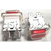 Ключ захранващ RL5-6/94V-0,16A/250VAC ,109335 за конвектор 4-изв.x 6.35mm,с гумено капаче (прозрачно), Tesy CN 03 250/300 MIS F