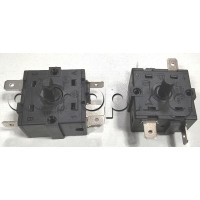 Ключ въртящ 4(0+3) такта AC rotary switch,RT2, T110/55, 250VAC/16A ,5-pin x 6.35mm,ос d6x12mm ,China ,TESY